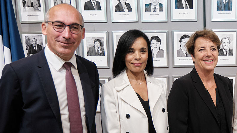 Paul Christophe, Salima Saa et Agnès Canayer