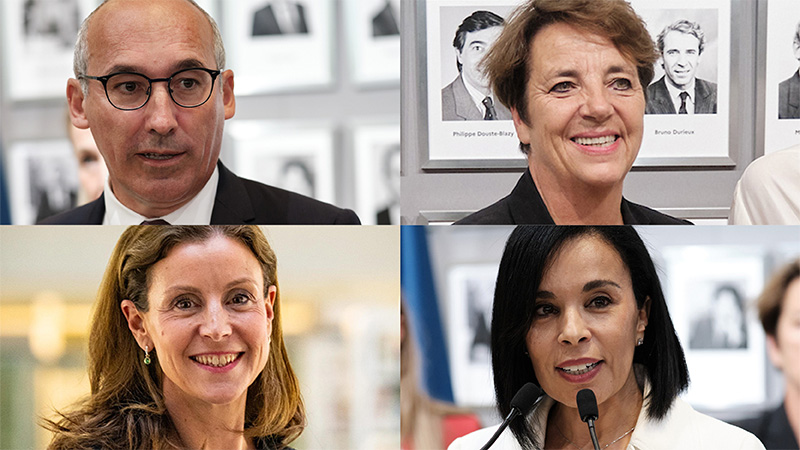 Portraits de Paul Christophe, Agnès Canayer, Charlotte Parmentier-Lecocq et Salima Saa