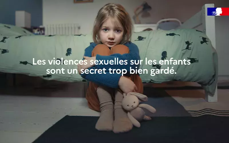 Visuel de la campagne de lutte contre les violences sexuelles faites aux enfants