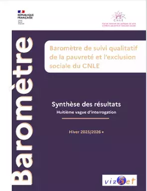 Synthèse des résultats de la 8e édition du baromètre de suivi qualitatif de la pauvreté et l'exclusion sociale du CNLE