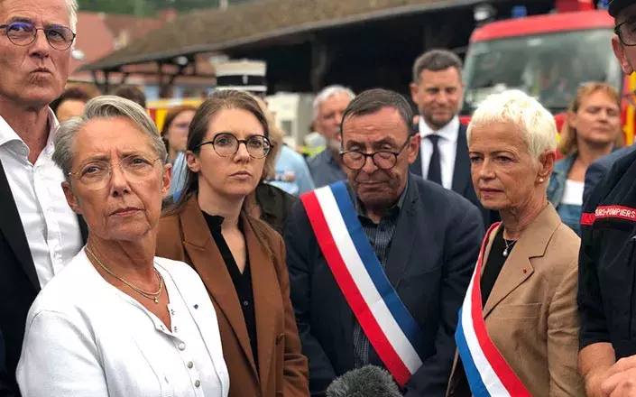 Aurore Bergé, ministre des Solidarités et des Familles et Fadila Khattabi, ministre déléguée, chargée des personnes handicapées lancent une inspection IGAS sur l'incendie de Wintzenheim