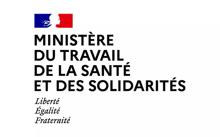 Logo du ministère du Travail, de la Santé et des Solidarités