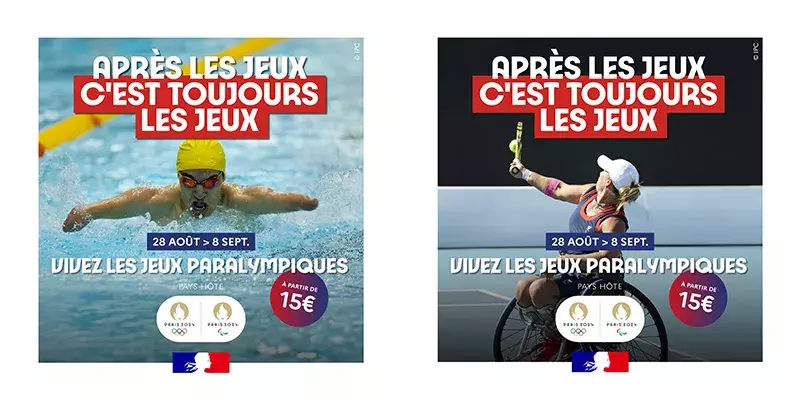 Visuel de la campagne de valorisation des Jeux paralympiques 2024