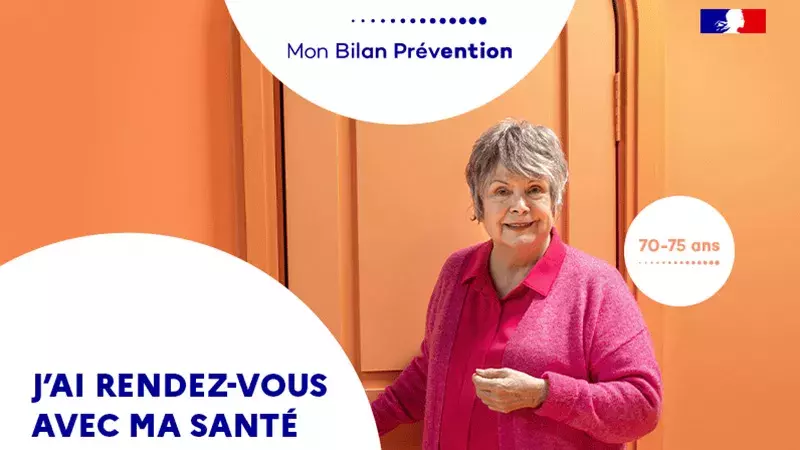 Visuel de la campagne Mon Bilan Prévention pour les personnes entre 70 et 75 ans