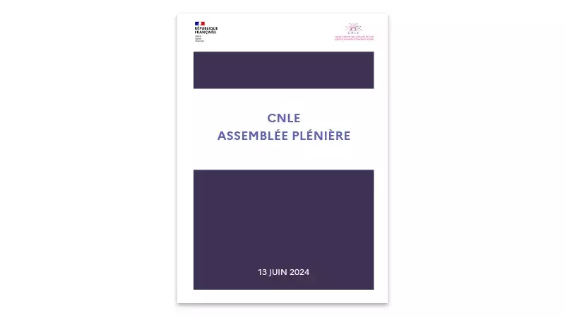 Visuel de la couverture du rapport de l'assemblée plénière du CNLE du 13 juin 2024